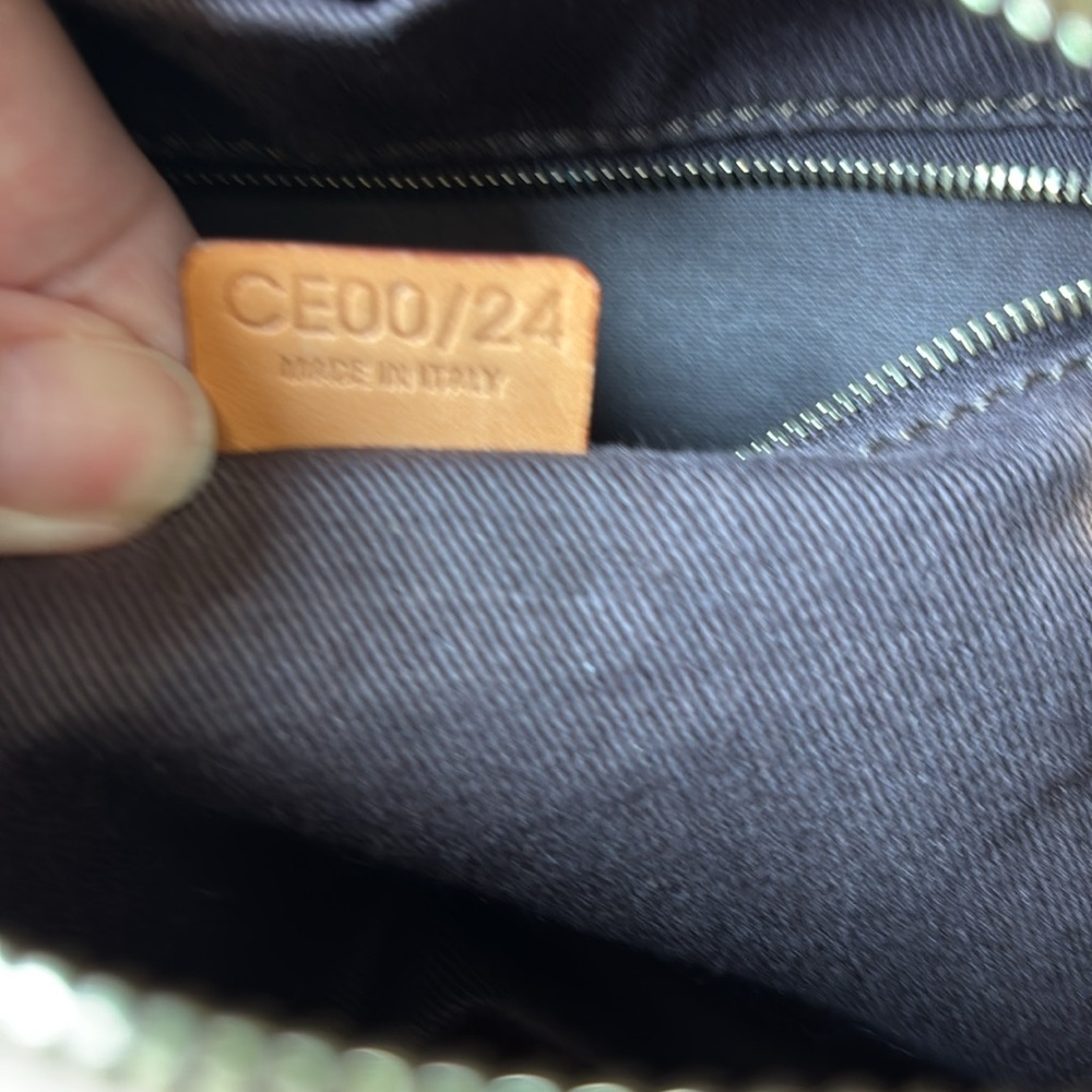 Celine, Boston bag Brown Macadam Triomphe Handbag - Picture 15 of 15